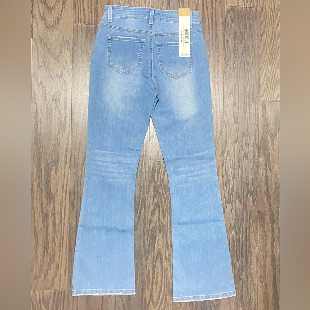Wax Jean Light Blue Flare Jeans - Picture 9 of 11